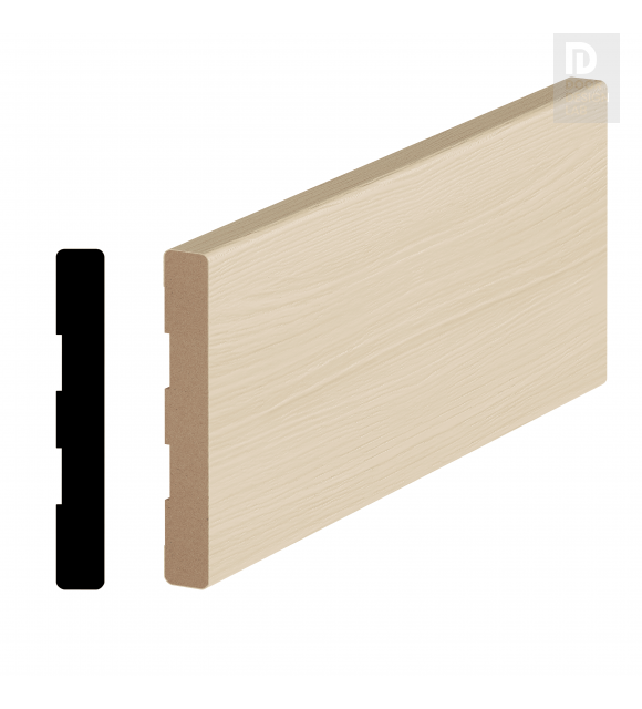 Modern Interior BASE MOLDING TYPE 90/12 LOIRE ASH 96"