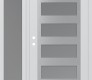 Modern Steel Front Door Diamond C9 48" x 80" white/white frosted Glass Panel stainless steel RHI with Sidelite frosted Glass