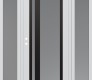 Modern Steel Front Door Diamond C15 60" x 80" white/white frosted Glass Panel black RHI with 2 Sidelites frosted Glass