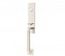 EMTEK HERCULES SMOOTH MONOLITHIC SINGLE CYLINDER KEYD 4215 SATIN NICKEL US15 for Steel Front Doors