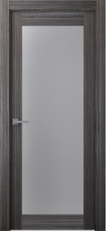 Palladio 207 Vetro Gray Oak Single Doors