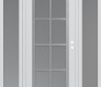 Modern Steel Front Door Diamond C16 68" x 80" white/white frosted Glass Panel stainless steel LHI with 2 Sidelites frosted Glass