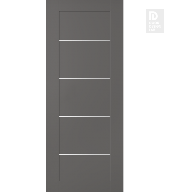 DOOR SLAB AVON 07 4H GRAY MATTE 32" X 84" X 1 3/4"