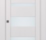 Kina Vetro Bianco Noble Modern Interior Pocket Door by Belldinni