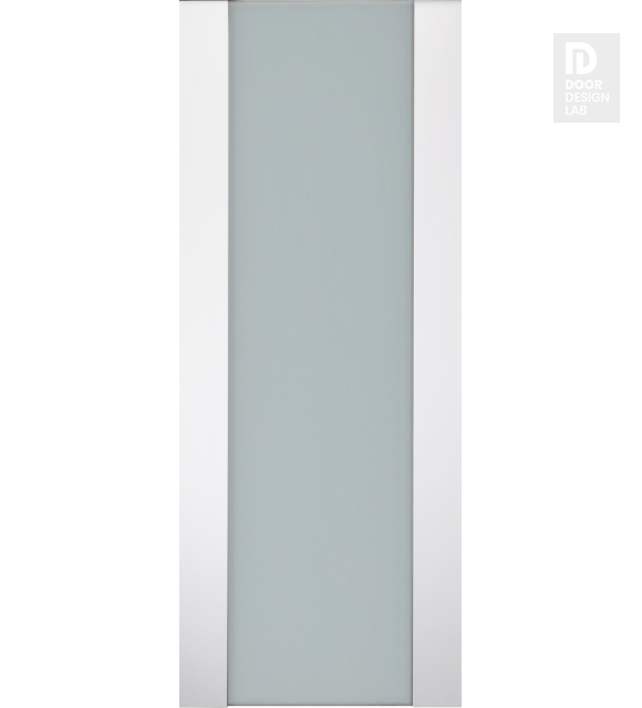 DOOR SLAB SMART PRO H3G VETRO POLAR WHITE 36" X 96" X 1 3/4" TEMPERED FROSTED GLASS