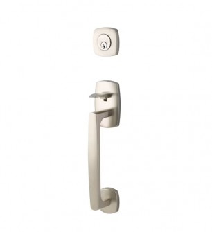 EMTEK URBAN MODERN SECTIONAL DOUBLE CYLINDER KEYD 4725 SATIN NICKEL US15