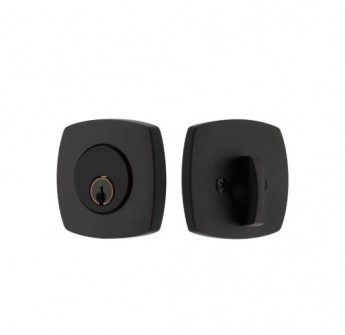 EMTEK URBAN MODERN DEADBOLT DOUBLE CYLINDER 8326 FLAT BLACK US19