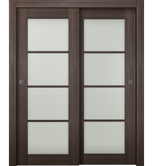 Avon 4 Lite Vetro Veralinga Oak Bypass doors