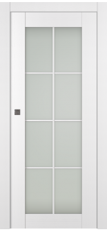 Palladio 8 Lite Vetro Bianco Noble Pocket doors