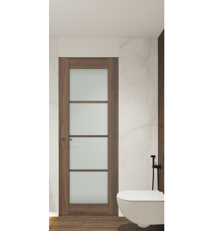 Avon 4 Lite Vetro Pecan Nutwood Frameless