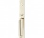 EMTEK HERCULES SMOOTH FULL LENGTH SINGLE CYLINDER KEYD 4216 SATIN NICKEL US15 for Steel Front Doors