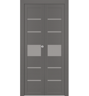 Avon 07-06 Vetro Gray Matte Bi-folding doors