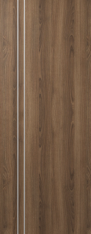 DOOR SLAB OPTIMA 2V PECAN NUTWOOD 36" X 84" X 1 3/4" SOLID CORE
