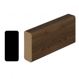 BASE MOLDING TYPE 1 X 1/2" PECAN NUTWOOD 96"