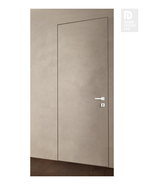 Primed Door Example For Plastering In Brown