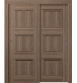 Oxford Duo 07 2Rn Pecan Nutwood Bypass doors