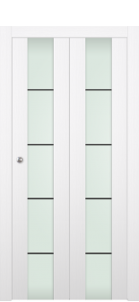 Palladio 202 4H Black Vetro Bianco Noble Bi-folding doors