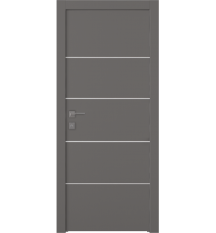 Optima 4H Gray Matte Bi-folding doors
