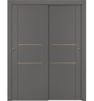 Avon 01 2H Gold Gray Matte Bypass doors