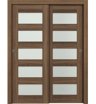 Avon 07-07 Vetro Pecan Nutwood Bypass doors