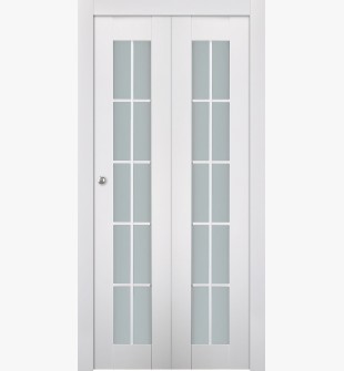 Smart Pro 10 Lite Vetro Polar White Bi-folding doors