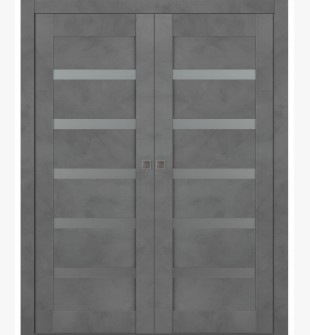 Avon 07-04 Vetro Dark Urban Double pocket doors