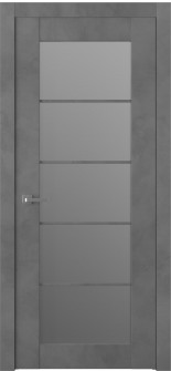 Avon 5 Lite Vetro Dark Urban Single Doors