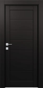 Alda Black Matte Single Doors