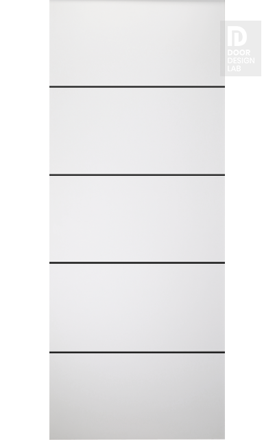 Modern Interior DOOR SLAB PALLADIO 4H BLACK BIANCO NOBLE 42" X 96" X 1 9/16" SOLID CORE