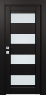 DOOR SLAB AVON 07-08 VETRO BLACK MATTE 24" X 96" X 1 3/4"