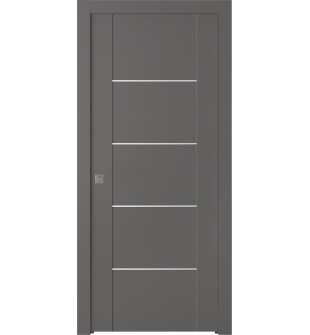 Avon 01 4H Gray Matte Pocket doors