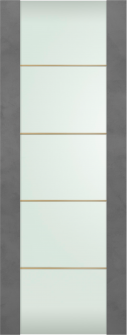 DOOR SLAB AVON 202 4H GOLD STRIPS VETRO DARK URBAN 24" X 84" X 1 3/4"