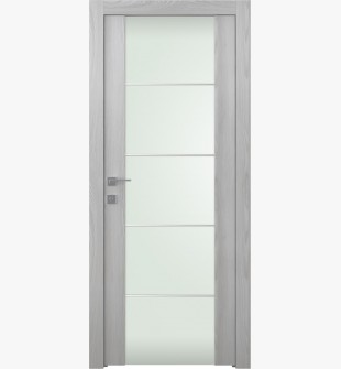 Avon 202 4H Vetro Ribeira Ash Hinged doors