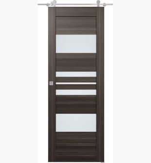 Romi Vetro Gray Oak Barn doors