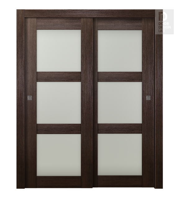 Avon 3 Lite Vetro Veralinga Oak Bypass doors