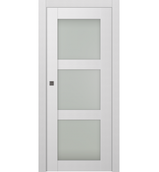 Palladio 3 Lite Vetro Bianco Noble Pocket doors