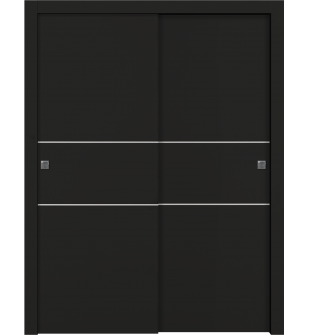 Optima 2H Black Matte Bypass doors