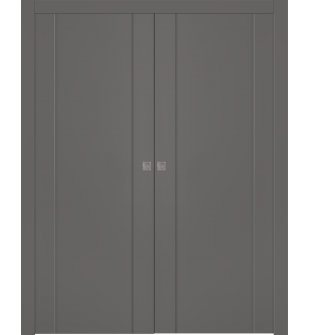Avon 01 Gray Matte Double pocket doors