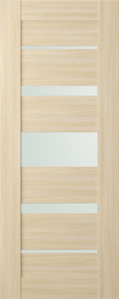 DOOR SLAB AVON 07-03 VETRO LOIRE ASH 28" X 92 1/2" X 1 3/4"