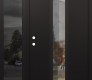 Modern Steel Front Door DIAMOND A11 48" X 80" BLACK/BLACK CLEAR GLASS PANEL BLACK RHI WITH SIDELITE MIRRORED GLASS