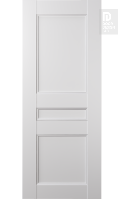 Modern Interior DOOR SLAB OXFORD UNO 07 2R SNOW WHITE 18" X 96" X 1 3/4"