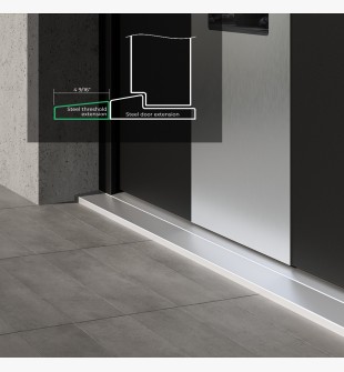 STEEL THRESHOLD EXTENSION KIT DIAMOND 4 9/16"