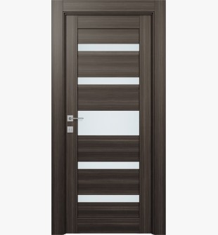 Gina Vetro Gray Oak Hinged doors