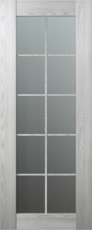 DOOR SLAB AVON 10 LITE VETRO RIBEIRA ASH 24" X 80" X 1 3/4"