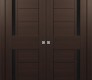 Esta Vetro Veralinga Oak Modern Interior Double Pocket Doors by Belldinni