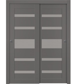 Gina Vetro Gray Matte Bypass doors