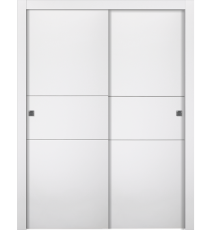 Smart Pro 2H Polar White Bypass doors