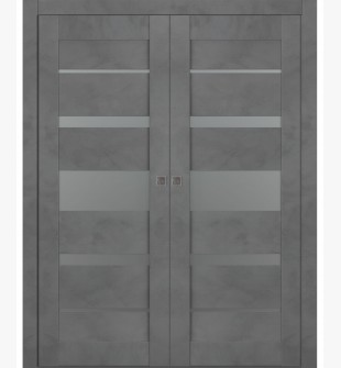 Avon 07-03 Vetro Dark Urban Double pocket doors