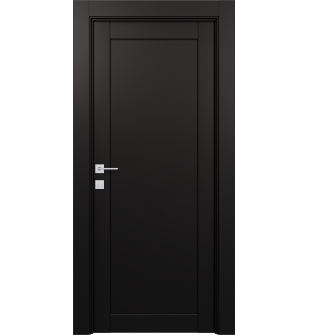 Avon 07 Black Matte Single Doors