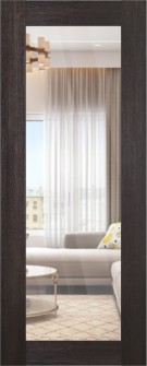 DOOR SLAB AVON 207 CLEAR VETRO VERALINGA OAK 24" X 96" X 1 3/4" TEMPERED CLEAR GLASS